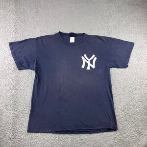 Cooperstown Collection NY Yankees Don Mattingly 23 T‎ Shirt Men XL Navy Blue VTG